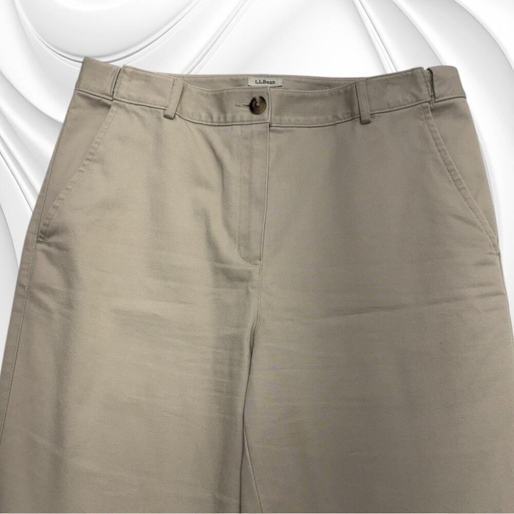 L.L. BEAN Women’s 10 CLASSIC FIT Khaki Pants PERFECT FIT WAISTBAND